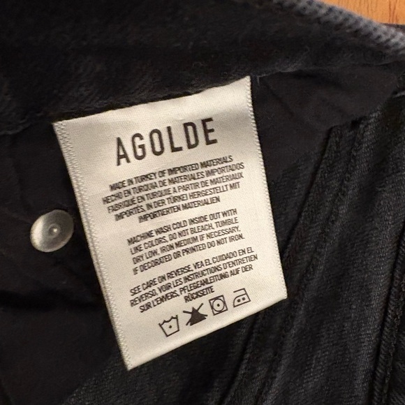 AGOLDE Riley High Rise Straight Crop Jeans size 28 - Picture 7 of 10